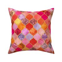 Hot Pink and Orange Decorative Moroccan Tiles