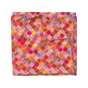 Hot Pink and Orange Decorative Moroccan Tiles