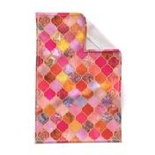 Hot Pink and Orange Decorative Moroccan Tiles