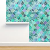 Pale Mint & Lilac Decorative Moroccan Tiles