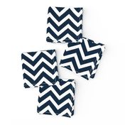  Chevron in Marine Navy and Seacap White Bands