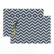  Chevron in Marine Navy and Seacap White Bands