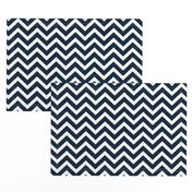  Chevron in Marine Navy and Seacap White Bands