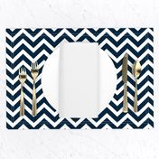  Chevron in Marine Navy and Seacap White Bands