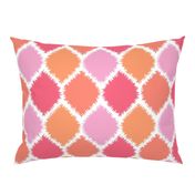 Coral and Pink Ikat