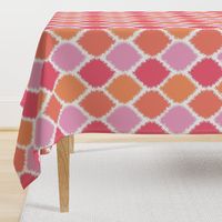 Coral and Pink Ikat