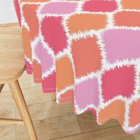 Coral and Pink Ikat