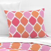 Coral and Pink Ikat