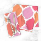 Coral and Pink Ikat