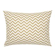 Chevron in Gold Wavy Zigzag