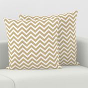 Chevron in Gold Wavy Zigzag