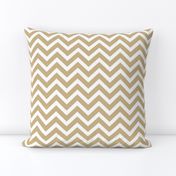 Chevron in Gold Wavy Zigzag