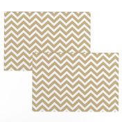 Chevron in Gold Wavy Zigzag