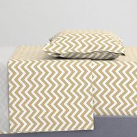 Chevron in Gold Wavy Zigzag