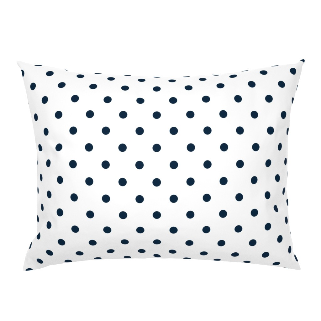 Marine Navy Blue Polkadots