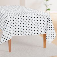 Marine Navy Blue Polkadots