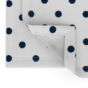 Marine Navy Blue Polkadots