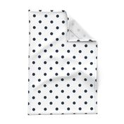 Marine Navy Blue Polkadots