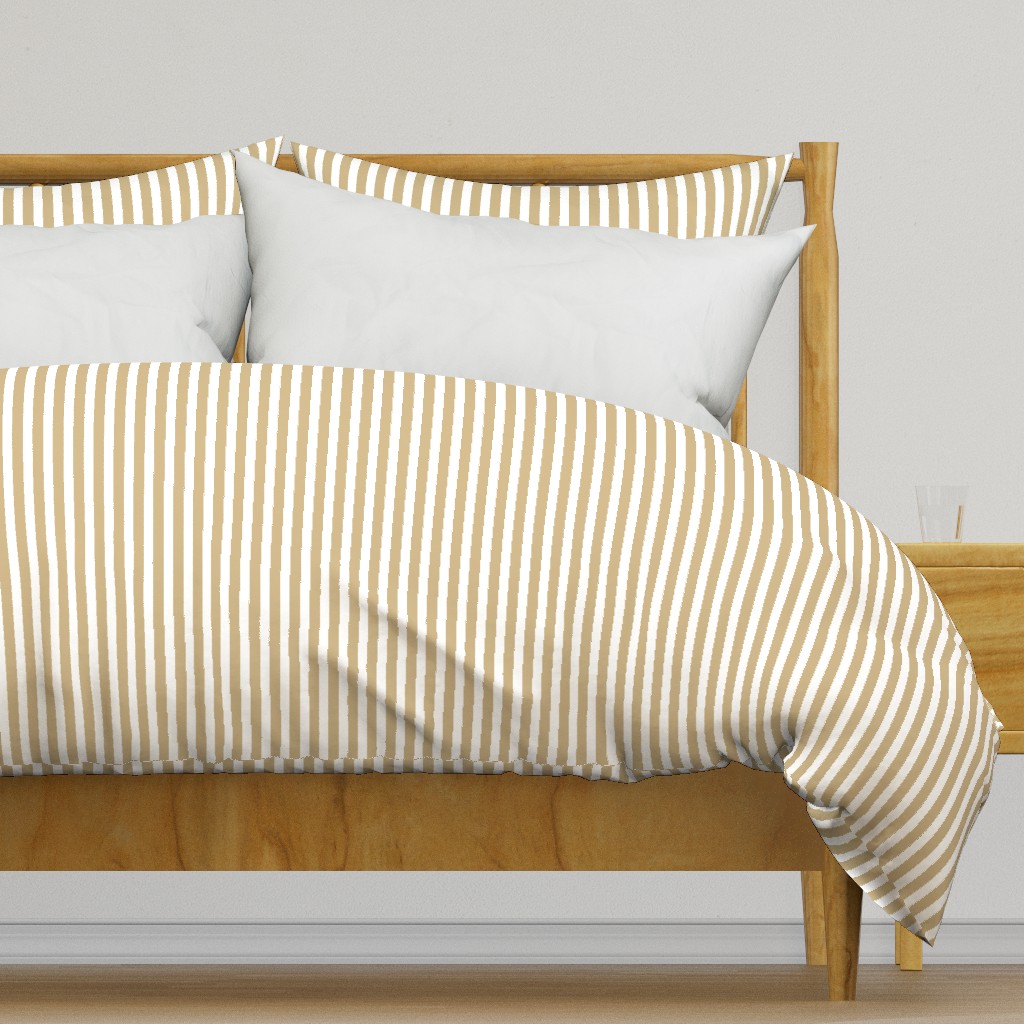 Gold and White Sailor Stripe