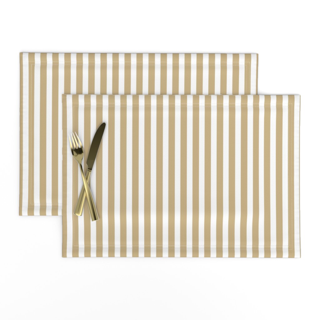 Gold and White Sailor Stripe