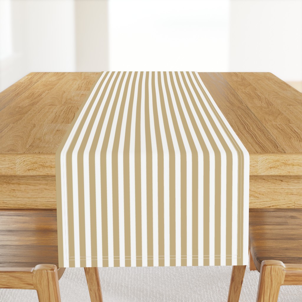 Gold and White Sailor Stripe