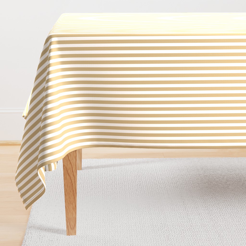 Gold and White Sailor Stripe