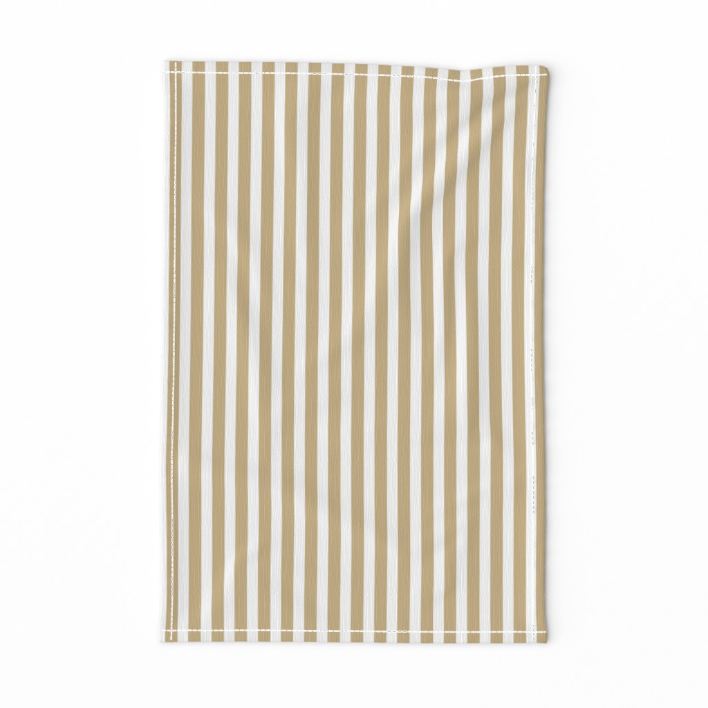 Gold and White Sailor Stripe