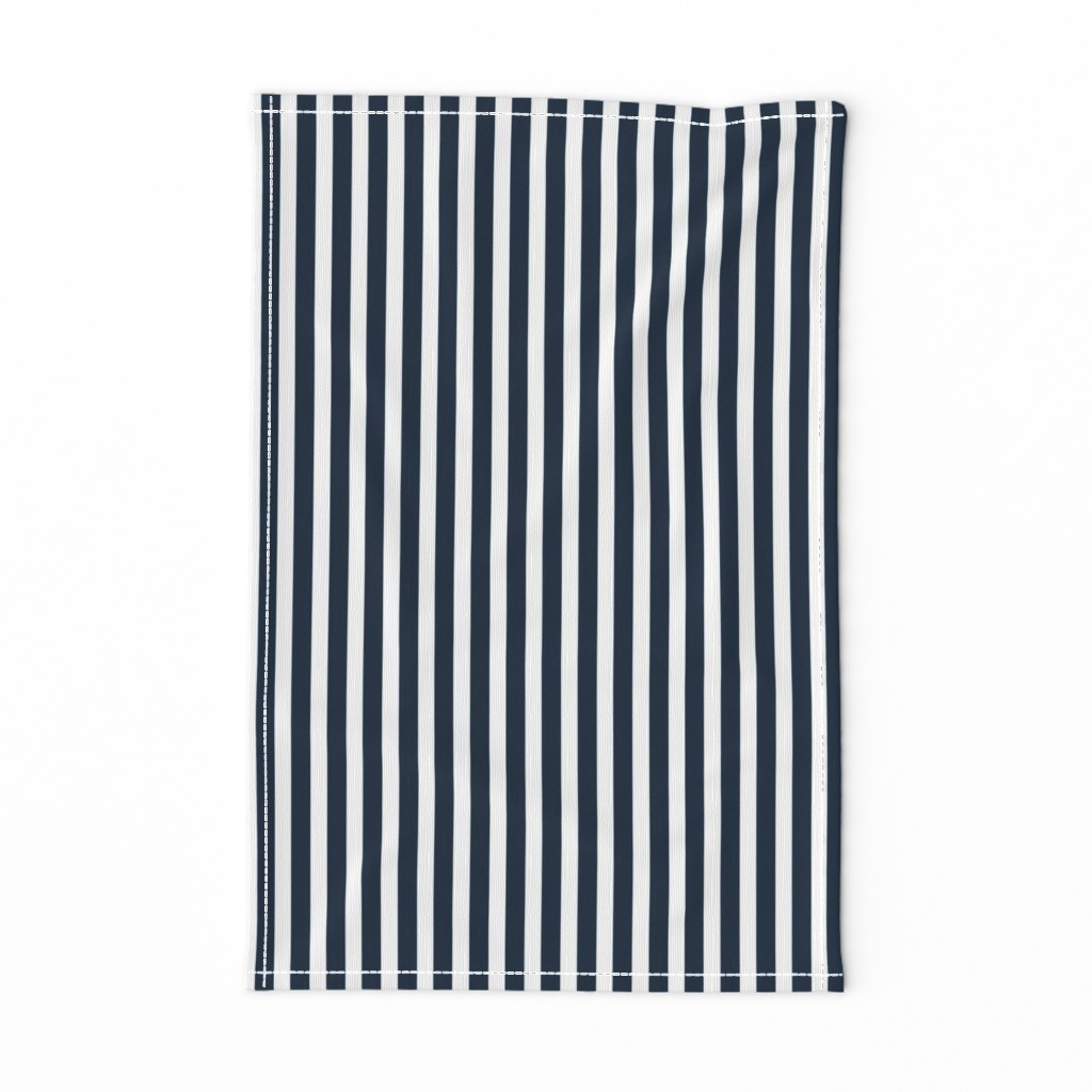 Navy and White Sailor Stripes