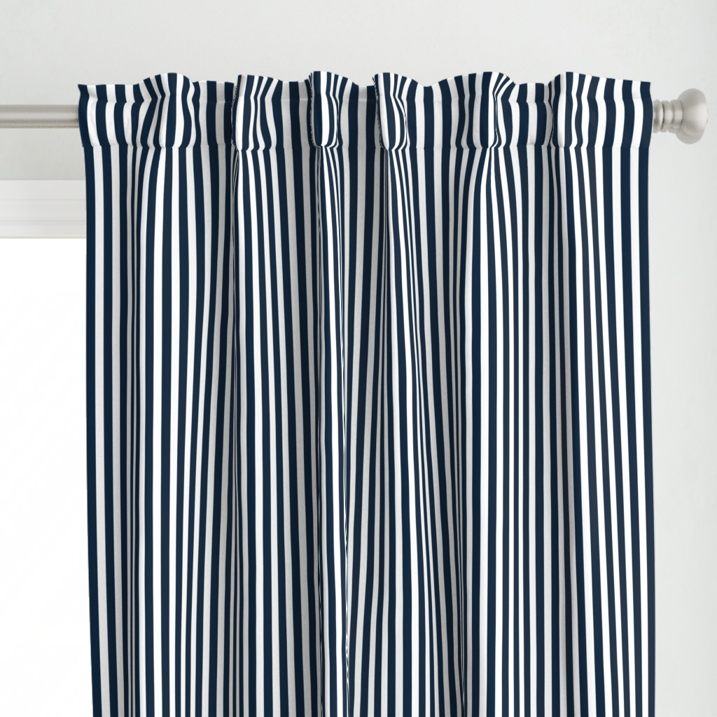 Navy and White Sailor Stripes