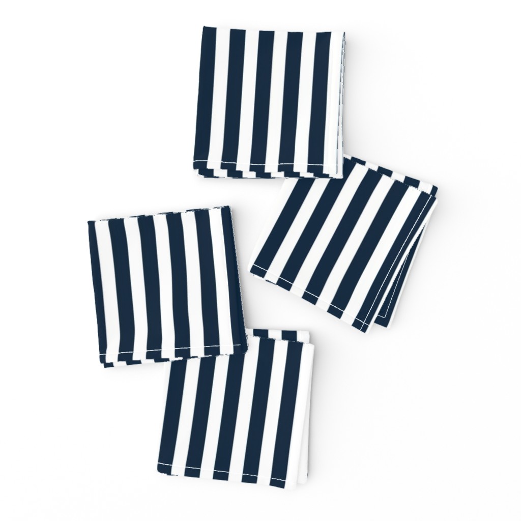 Navy and White Sailor Stripes