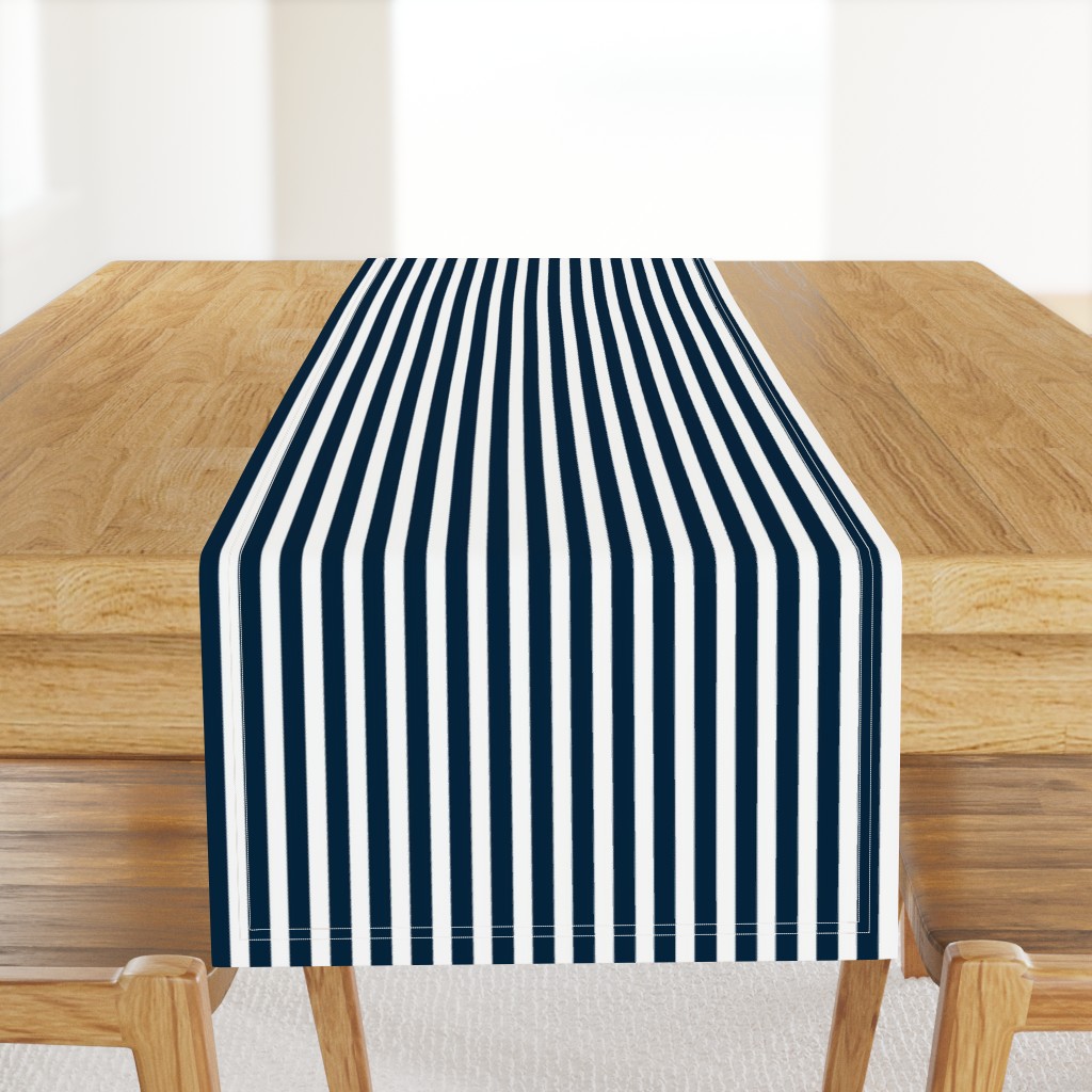 Navy and White Sailor Stripes