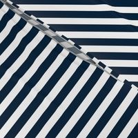 Navy and White Sailor Stripes