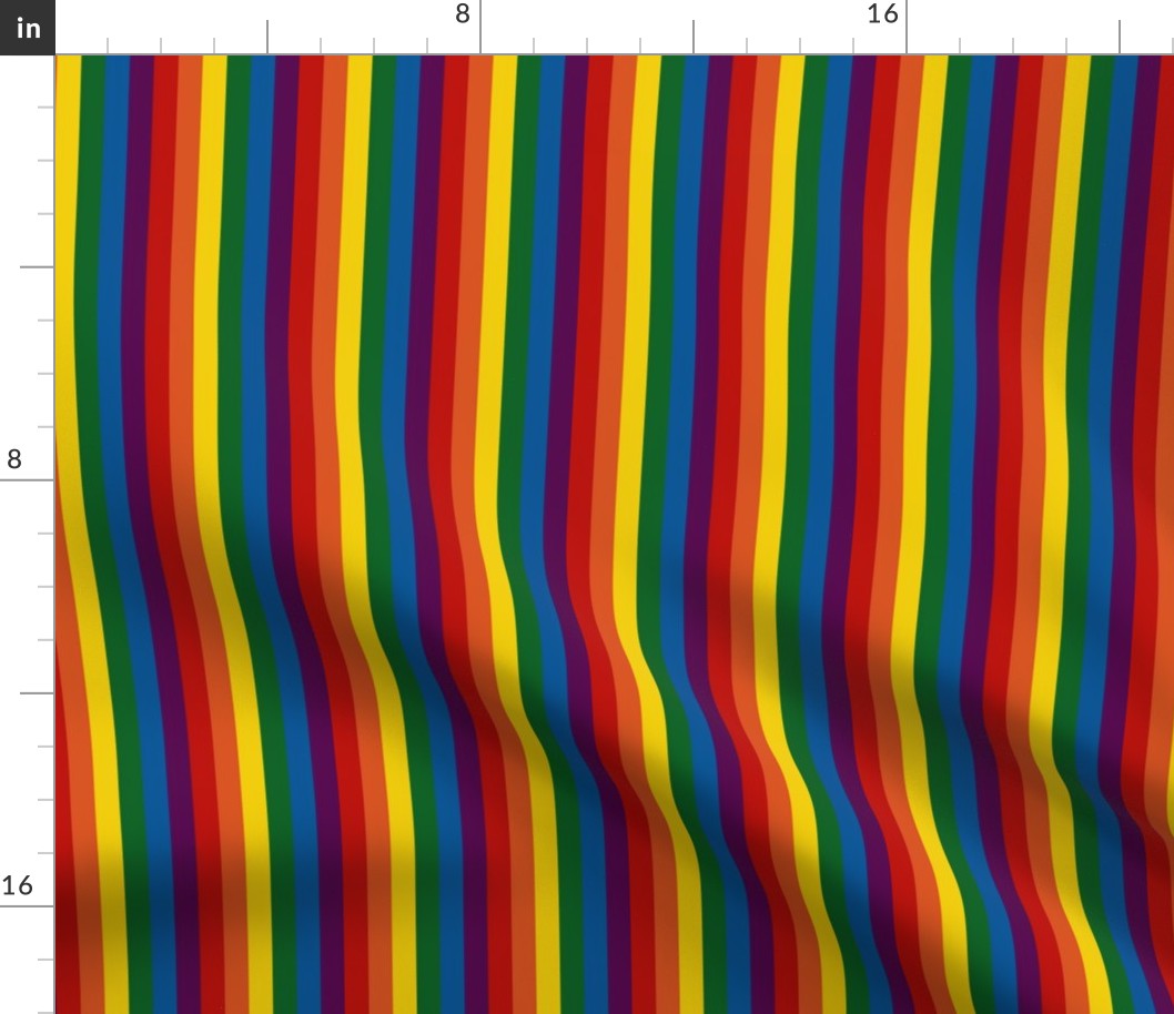 Rainbow Vertical Stripes
