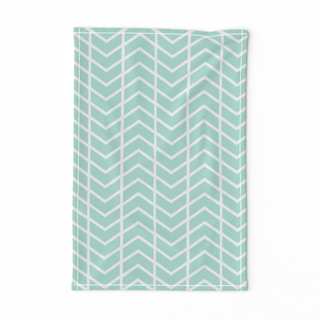 chevron stripe mint