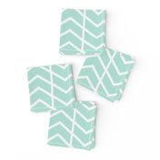 chevron stripe mint