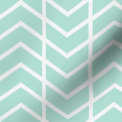 chevron stripe mint