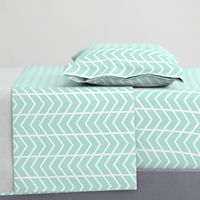 chevron stripe mint