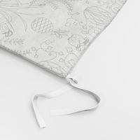 Bobwhite Damask Black and White