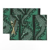 Seahorse Stripe Mosaic Emerald Grey 