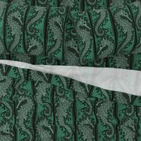 Seahorse Stripe Mosaic Emerald Grey 