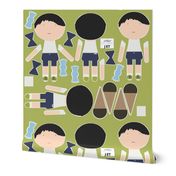 BOY Doll Fabric - Jet TWINS