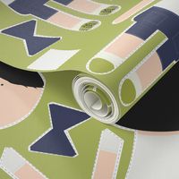 BOY Doll Fabric - Jet TWINS