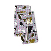 Smooth Fox Terrier Large Pastel Plaid 