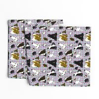 Smooth Fox Terrier Large Pastel Plaid 