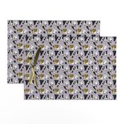 Smooth Fox Terriers in Pastel plaid TINY