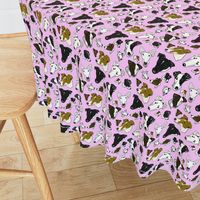 Smooth Fox Terrier Fabrics In Pink TINY