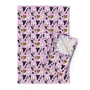 Smooth Fox Terrier Fabrics In Pink TINY