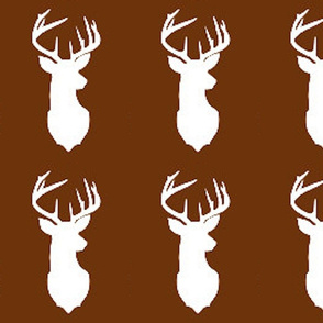 printable deer head silhouette