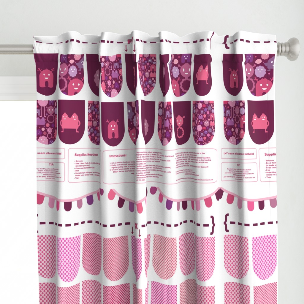 Banner/Bunting Kit - Pinks