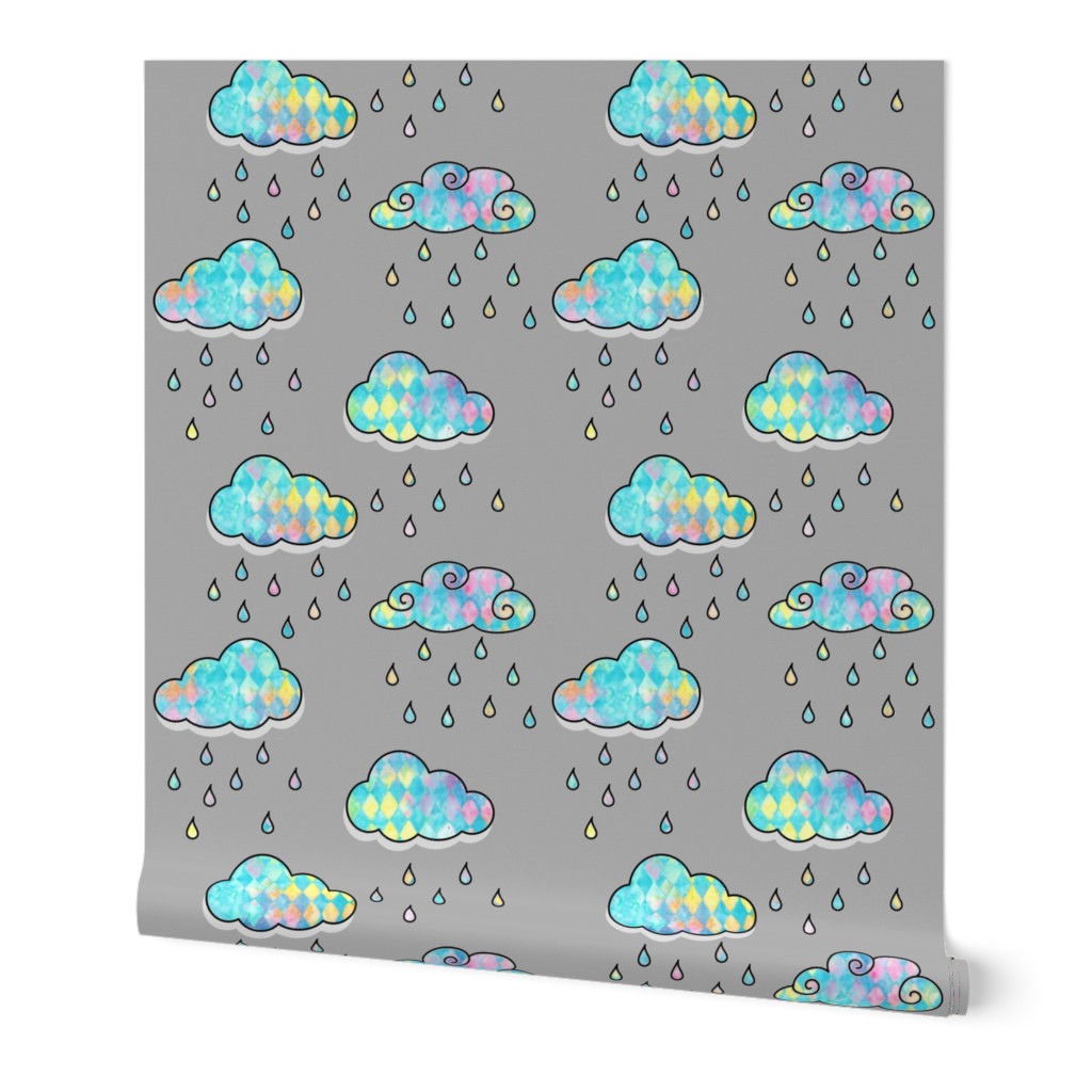 Clouds triangle wash rain